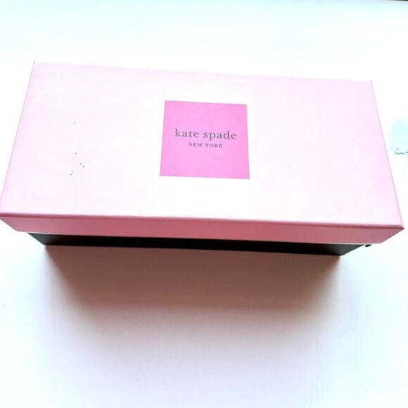 NWT! Kate Spade New York Honor Pumps, pink & clear upper with multi color embell - Picture 6 of 6